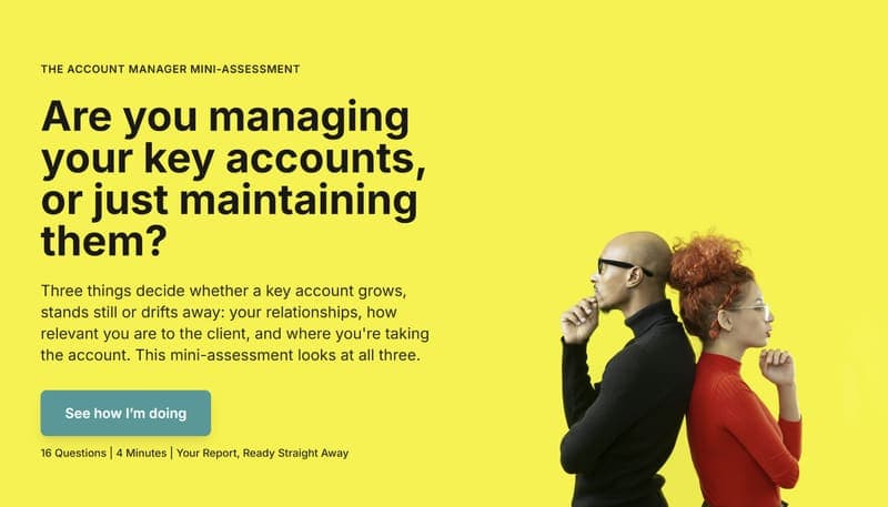 Account manager mini-assessment thinking